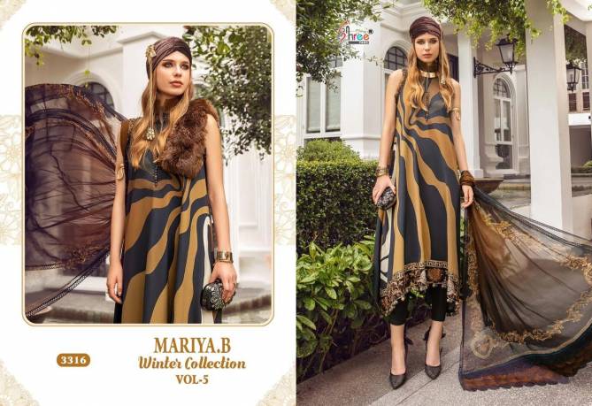 Mariya B Winter Collection 5 By Shree Pashmina Pakistani Suits Wholesalers In Delhi
